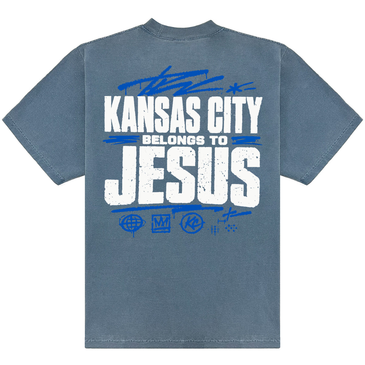 Kansas City Belongs to Jesus Tee - Blue