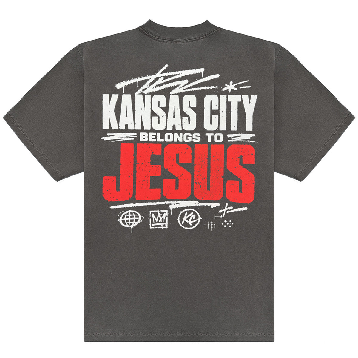 Kansas City Belongs to Jesus Tee - Gray